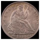 1855-O Silver Half Dollar (Seated Liberty)  HIGH