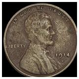 1914-D Lincoln Wheat Cent LIGHTLY CIRCULATED