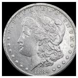 1884-CC Silver Morgan Dollar CHOICE AU