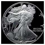 1987-S Silver American Eagle Proof $1 GEM PROOF