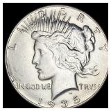 1935 Silver Peace Dollar CLOSELY UNCIRCULATED