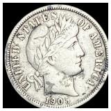 1905-O Silver Barber Dime NEARLY UNCIRCULATED