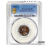 1955 Wheat Cent PCGS AU58 DDO