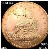 1873-CC Silver Trade Dollar CHOICE AU