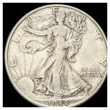 1944-S Silver Half Dollar (Walking Liberty)  NEAR