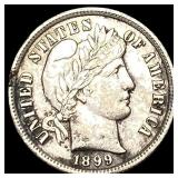 1899 Barber Dime CHOICE AU