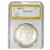 1883-CC Morgan Silver Dollar PGA MS67