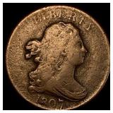 1807 Copper Half Cent Draped Bust NICELY CIRCULATE