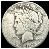 1934-D Silver Peace Dollar NICELY CIRCULATED