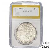 1884-S Morgan Silver Dollar PGA AU58