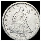 1875-S Silver Twenty Cents NEARLY UNCIRCULATED