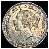 1888 Canada Silver 5 Cents CLOSELY UNCIRCULATED