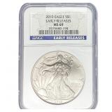 2010 Silver Eagle NGC MS69 E