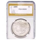 1899 Morgan Silver Dollar PGA MS65