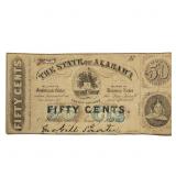 1863 50C State of Alabama Fracional Currency