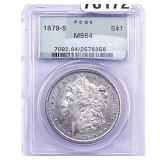 1879-S Morgan Silver Dollar PCGS MS64