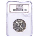 1940 Walking Liberty Half Dollar NGC MS66