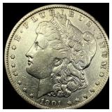1901 Silver Morgan Dollar   NEARLY  UNCIRCULATED