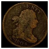 1804 Draped Bust Half Cent NICELY CIRCULATED