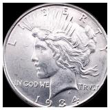 1934-D Silver Peace Dollar UNC