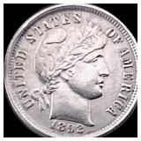 1892 Silver Barber Dime CLOSELY UNCIRCULATED