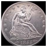1855-O Silver Seated Liberty Half Dollar  CLOSELY