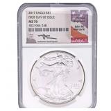 2017 Silver Eagle NGC MS70 1st Day of Issue