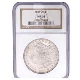 1884-O Morgan Silver Dollar NGC MS64