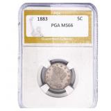 1883 Liberty Victory Nickel PGA MS66
