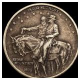 1925 Stone Mountain Silver Half Dollar NEARLY UNCI