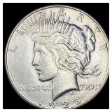 1928 Silver Peace Dollar CHOICE AU
