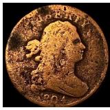 1804 Copper Half Cent NICELY CIRCULATED