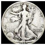 1919-D Walking Liberty Half Dollar NICELY CIRCULA