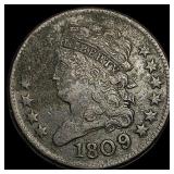 1809 Classic Head Half Cent NEARLY UNCIRCULATED