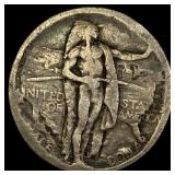 1936 Oregon Trail Memorial Silver Half Dollar NICE
