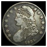 1834 Capped Bust Half Dollar LIGHTLY  CIRCULATED