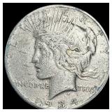 1934 Peace Silver Dollar NEARLY UNCIRCULATED