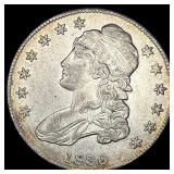 1836 Silver Half Dollar (Capped Bust) CHOICE AU