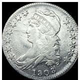1808 Capped Bust Half Dollar CLOSELY  UNCIRCULATE