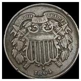 1864 Copper 2 Cents LIGHTLY CIRCULATED