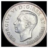 1937 Canada Silver Dollar GEM BU