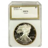2000-P Silver Eagle PCI PR70