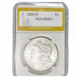 1904-O Morgan Silver Dollar PGA MS65+