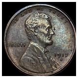 1917-S Lincoln Wheat Cent CHOICE AU