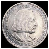 1892 Silver Columbian Half Dollar CLOSELY UNCIRCUL