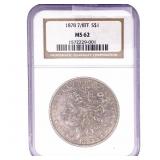 1878 7/8TF Morgan Silver Dollar NGC MS62
