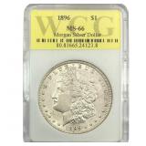 1896 Morgan Silver Dollar WCG MS66