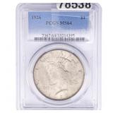 1926 Silver Peace Dollar PCGS MS64