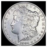1904 Morgan Silver Dollar NEARLY UNCIRCULATED