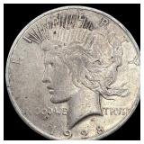 1928-S Silver Peace Dollar NEARLY UNCIRCULATED